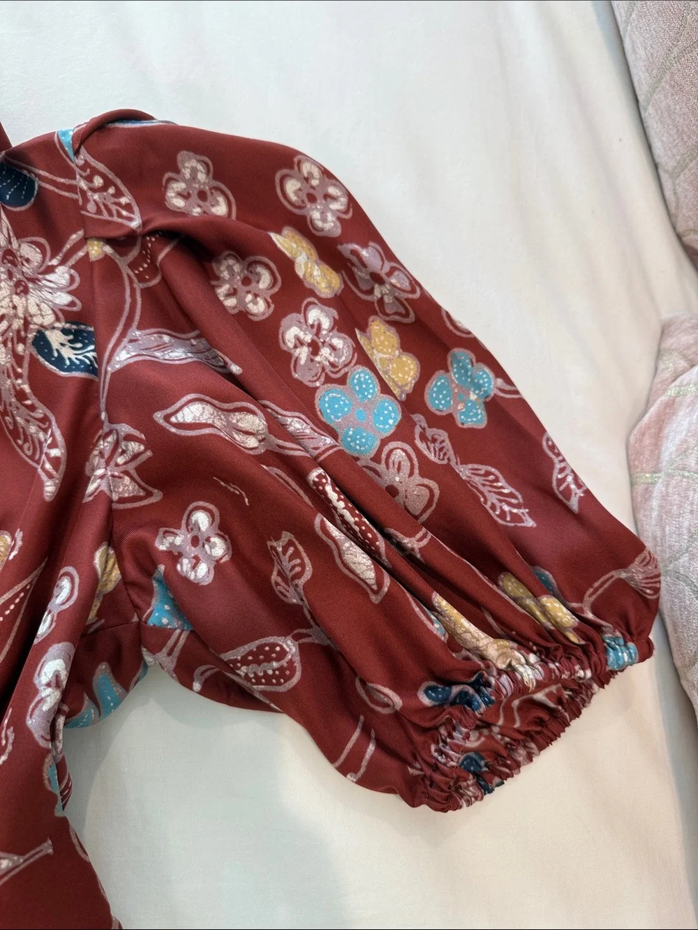 Ulla Johnson silk puff sleeve top